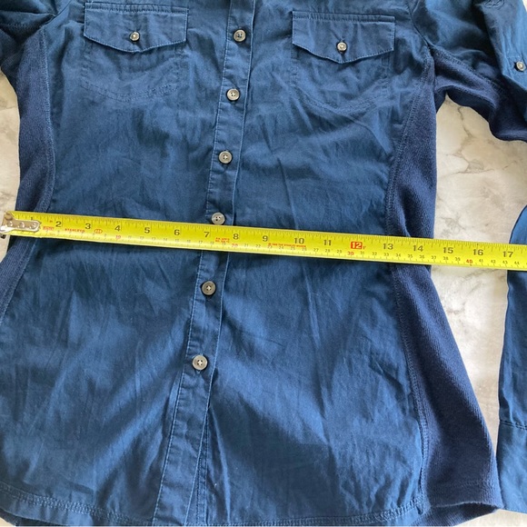 Navy blue long sleeve button up - Picture 3 of 9